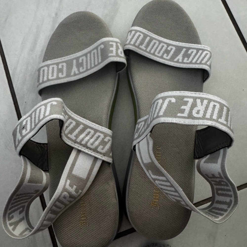 Juicy Couture Sandals with Gold Accents